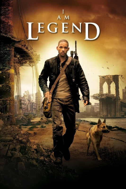 I Am Legend Poster 24x36 - Will Smith, 2007, 4K Ultra HD Man cave home theater