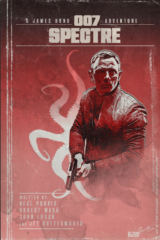 2015 Spectre Movie Poster 24x36 James Bond Action Thriller Starring Daniel Craig - PosterFire.com