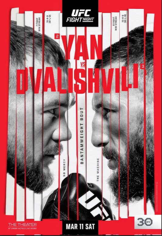 UFC: Yan vs Dvalishvili - Battle for Bantamweight Dominance - PosterFire.com