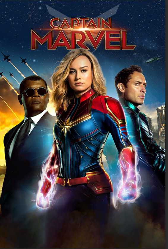 Captain Marvel 2019 Movie Poster 24x36 - Brie Larson, Marvel Heroine - PosterFire.com