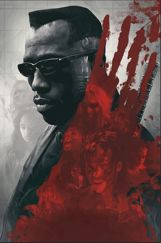 Blade (1998) Poster 24x36 - Vampire Action, Iconic Design, Rare Art