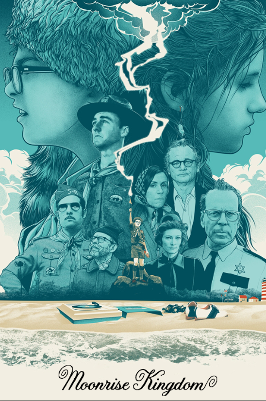 Moonrise Kingdom 2012 Poster 24x36 - Wes Anderson Comedy Drama Film Art - PosterFire.com