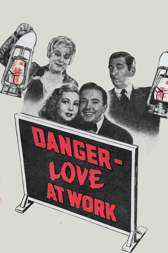 Danger – Love at Work 1937 Poster 24x36 - Classic Comedy, Starring Joan Fontaine - PosterFire.com