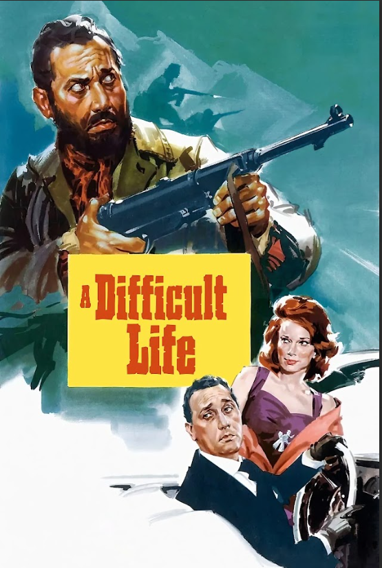 A Difficult Life (1961) 24x36 Movie Poster - Italian Drama, Vintage Art - PosterFire.com