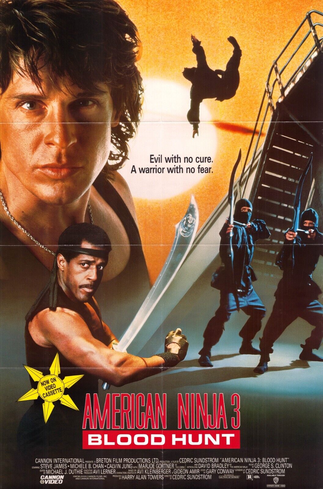 American Ninja 3 Part 02 Movie Poster - Vintage Action Martial Arts Collectible