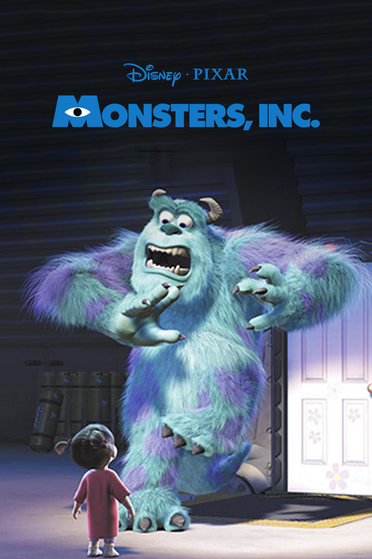 Monsters, Inc. 2001 24x36 Poster Disney Pixar Animated Family Film - PosterFire.com