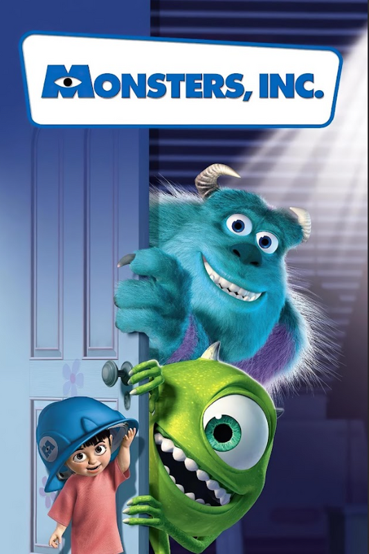 Monsters, Inc. 2001 Movie Poster 24x36 - Animated Family Film, Pixar Classic, Sc