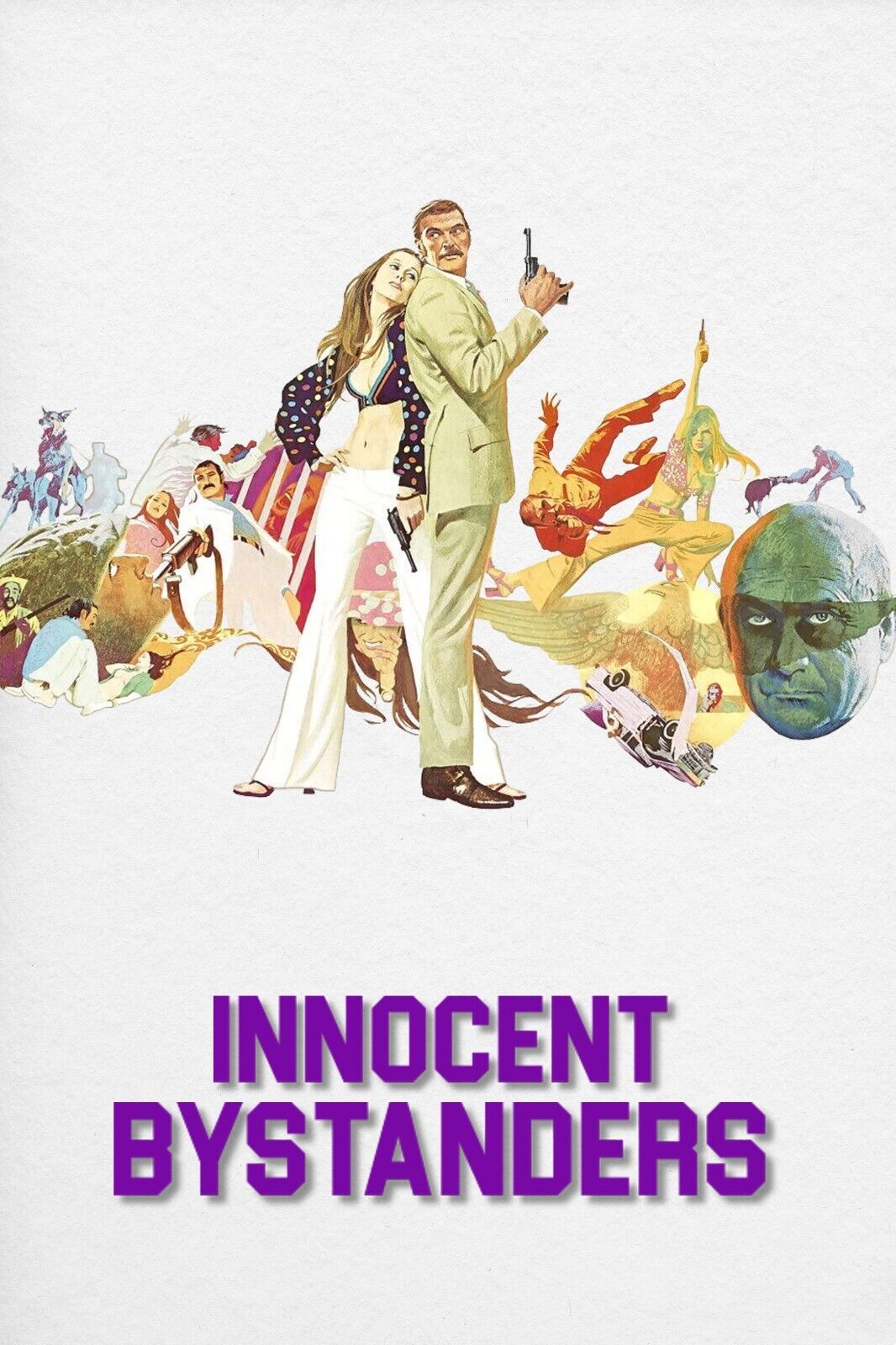 Innocent Bystanders (1972) Poster 24x36 - Retro 70s Action Film Art Print - PosterFire.com