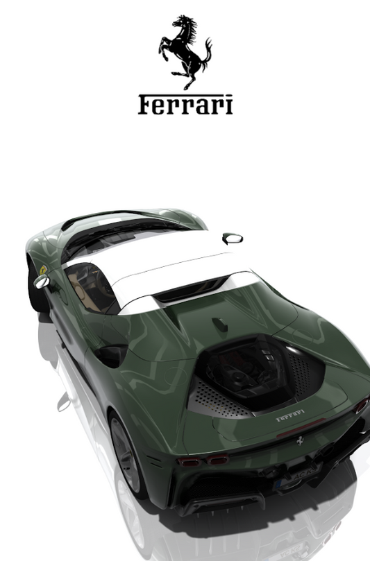 Ferrari SF90 Stradale Poster 24x36 - Italian Hybrid Supercar High-Performance - PosterFire.com