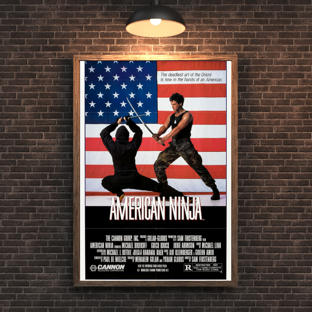 American Ninja 1 Movie Poster - Vintage Action Martial Arts Collectible Art Prin