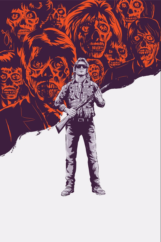 They Live 1988 Movie Poster 24x36 Action Sci-Fi Satire with Roddy Piper - PosterFire.com