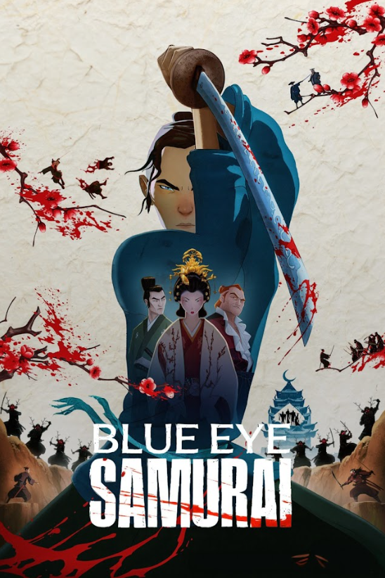 Blue Eye Samurai (2023) Poster 24x36 – Exciting Anime Series, Action-Packed - PosterFire.com