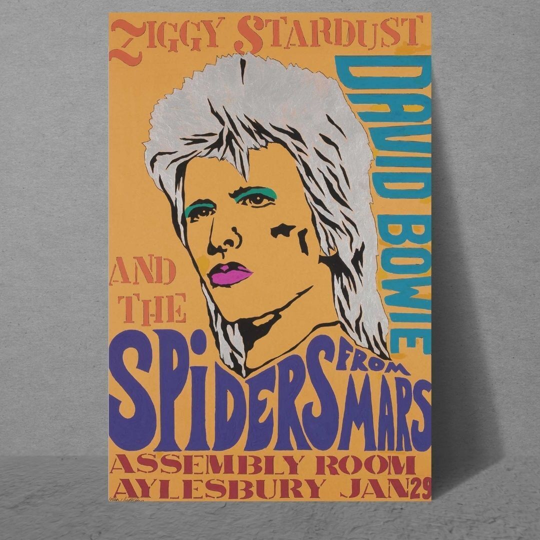 Ziggy Stardust david bowie 24x36 wall disco fame ashbury spiders from mars pop