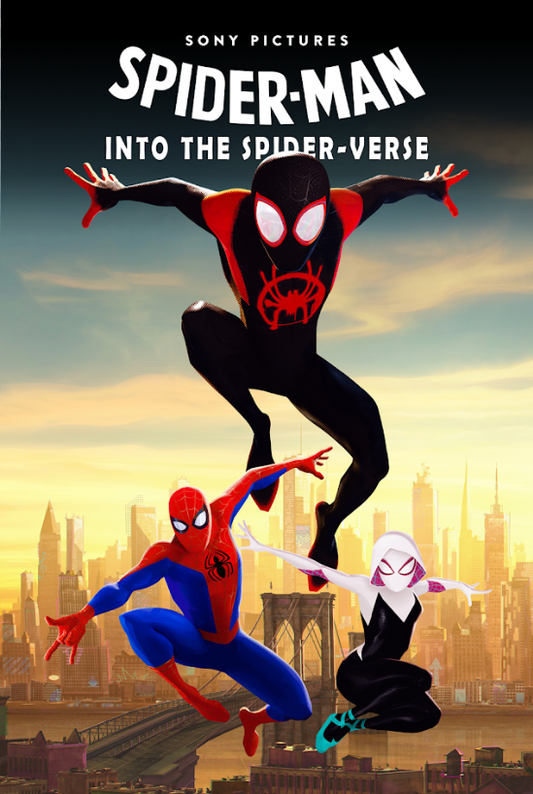 Spider-Man: Into the Spider-Verse 2018 Movie Poster 24x36 - Animated Superhero