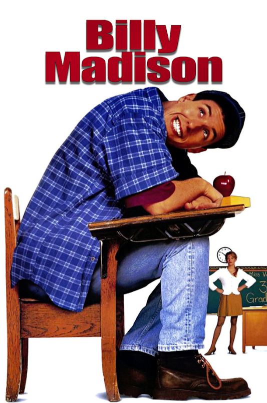 Billy Madison (1995) Poster 24x36 - Comedy Classic, Iconic Scenes, Rare Art