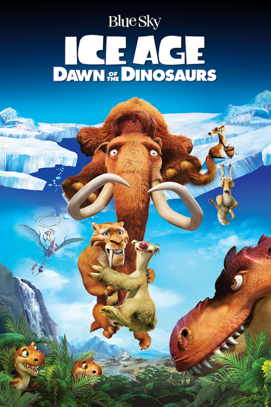 Ice Age: Dawn of the Dinosaurs 2009 Movie Poster 24x36 | Animated Comedy