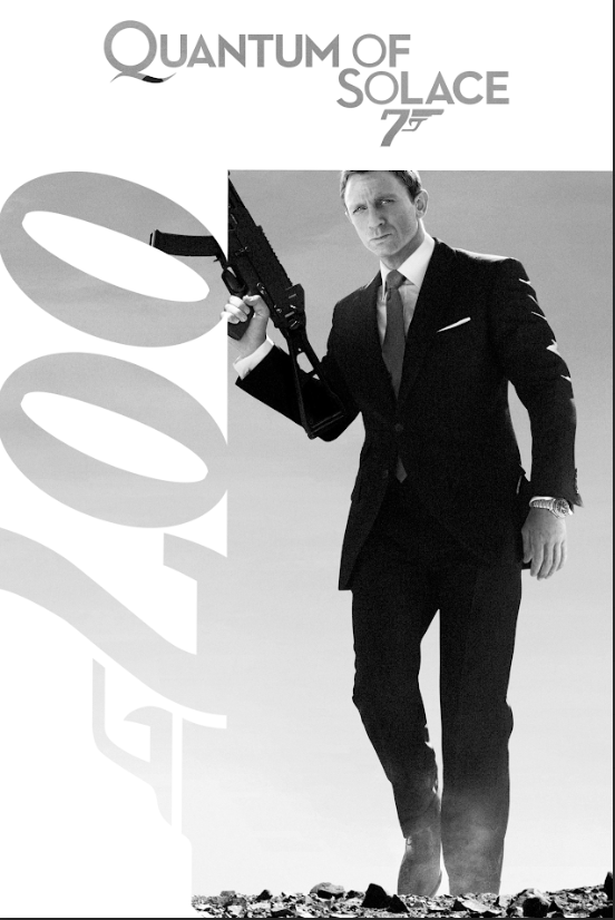 2008 Quantum of Solace Movie Poster 24x36 James Bond Action Thriller - PosterFire.com