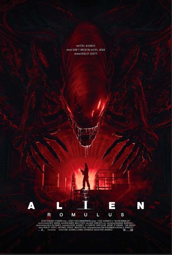 Alien: Romulus (2024) Poster 24x36 - Sci-Fi Horror, Intense Design, Exclusive Ar