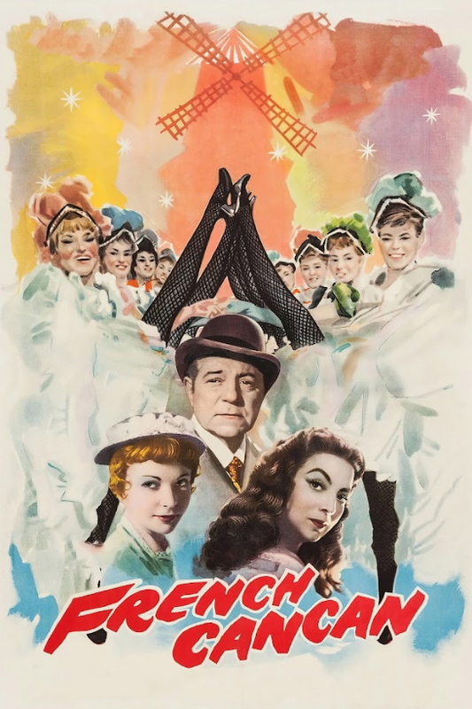 French Cancan (1955) 24x36 Movie Poster, Jean Renoir, Musical Romance, Rare Vint - PosterFire.com