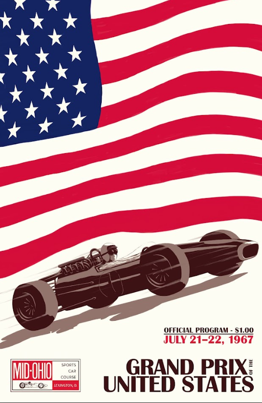 Grand Prix United States 1967 Car Racing Poster - Historic F1 Event, Iconic - PosterFire.com