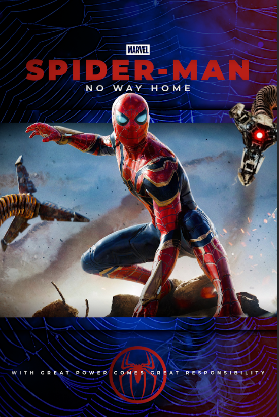 Spider-Man: No Way Home (2021) 24x36 Movie Poster Marvel Superhero Multiverse