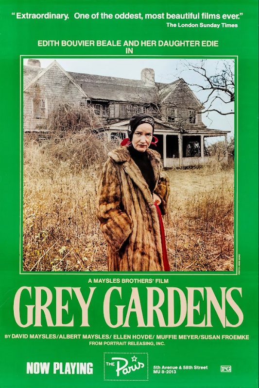 Grey Gardens (1976) Poster 24x36 – Iconic Documentary Art, Vintage Cinema Decor - PosterFire.com