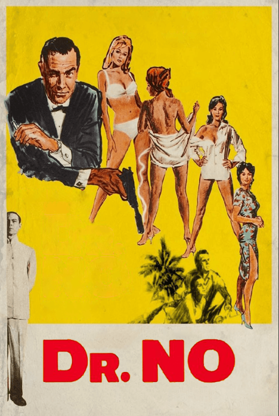 Dr. No (1962) 24x36 Poster Sean Connery James Bond Spy Thriller Retro Classic Ar - PosterFire.com