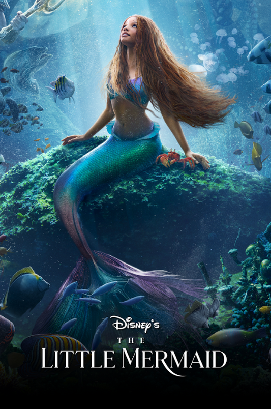 The Little Mermaid (2023) Poster 24x36 Live-Action Disney Remake with Halle Bail - PosterFire.com