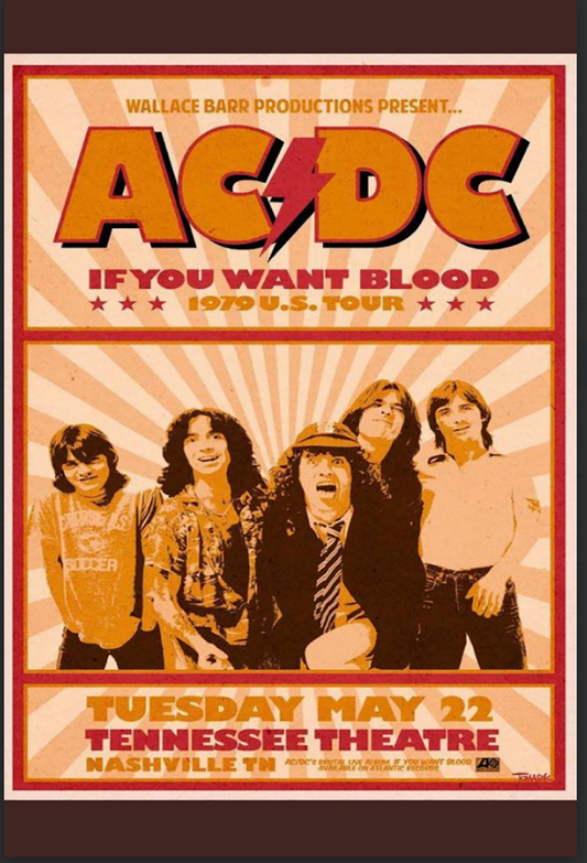 AC/DC Poster 24x36 - Rock Legends, High Voltage, Classic Rock Icons - PosterFire.com