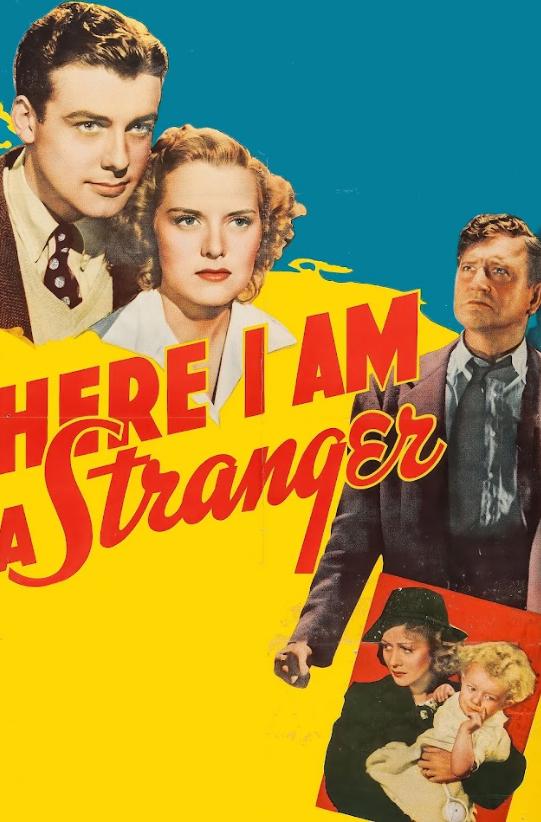 Here I Am a Stranger 1939 Movie Poster 24x36 Drama Romance Classic Vintage Film