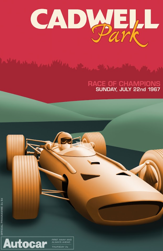 Race of Champions 1967 Car Racing Poster - Iconic Motorsport Event, Vintage