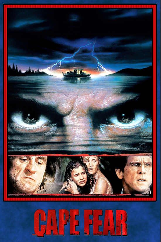 Cape Fear (1991) Movie Poster 24x36 Psychological Thriller, Robert De Niro - PosterFire.com