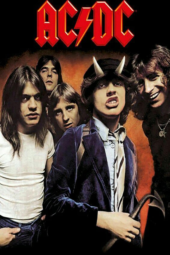 AC/DC Poster 24x36 - Rock Music Icons, High Voltage, Classic Rock Legends - PosterFire.com