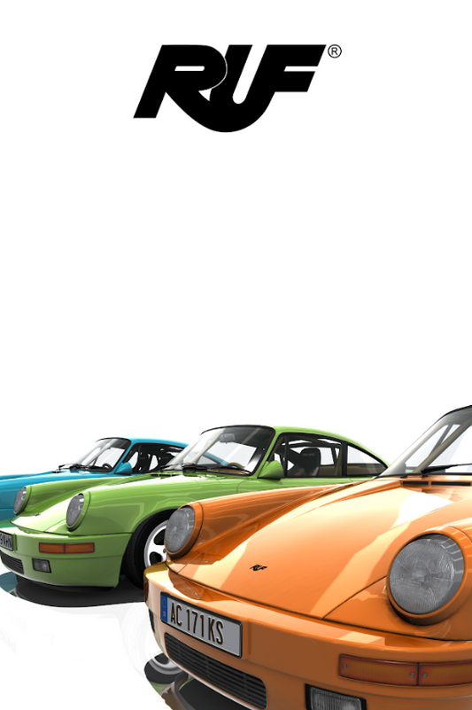 RUF 911 Yellowbird 24x36 Poster - Iconic Porsche - Classic Performance Car