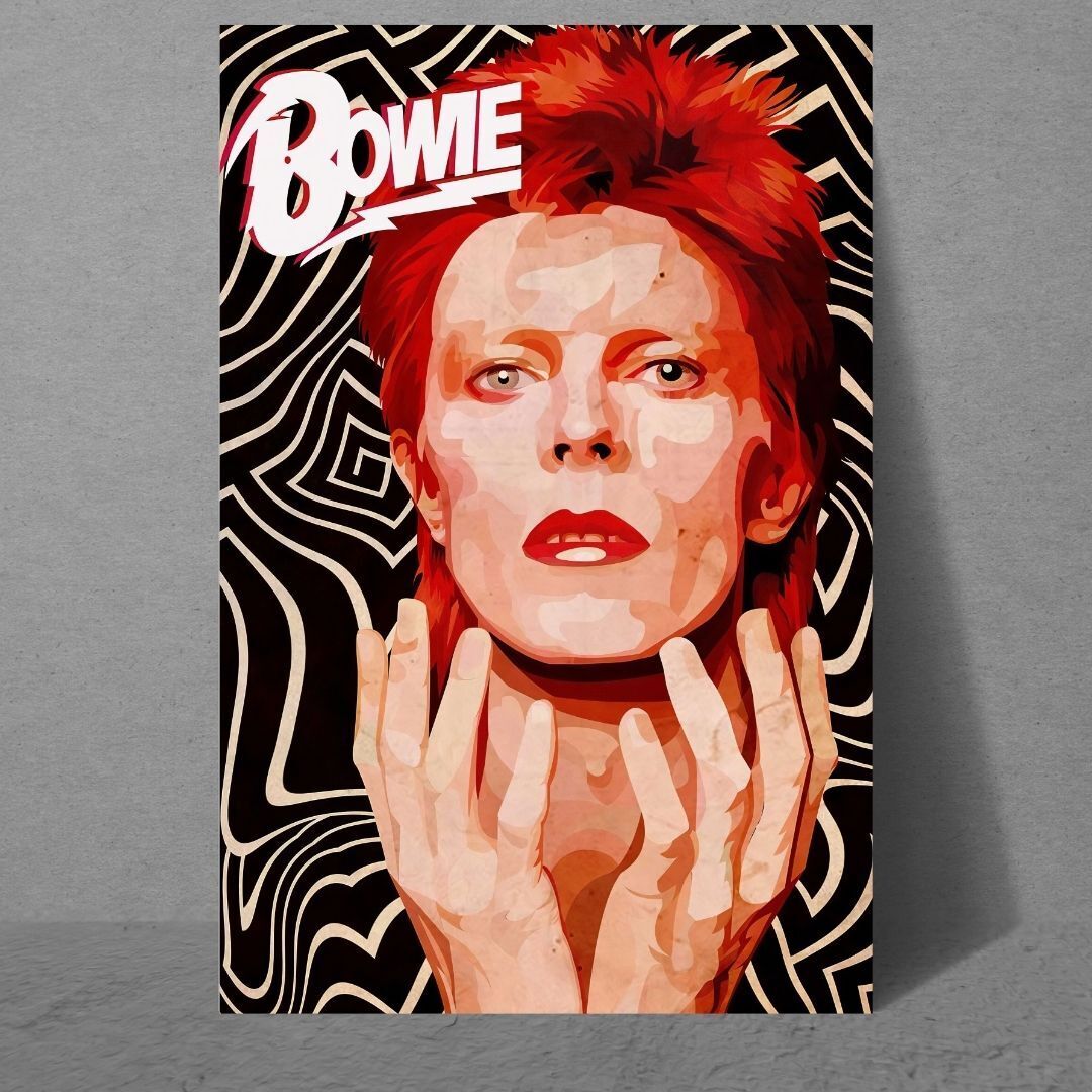 David Bowie 24x36 ziggy stardust poster sold the world rock pop disco art