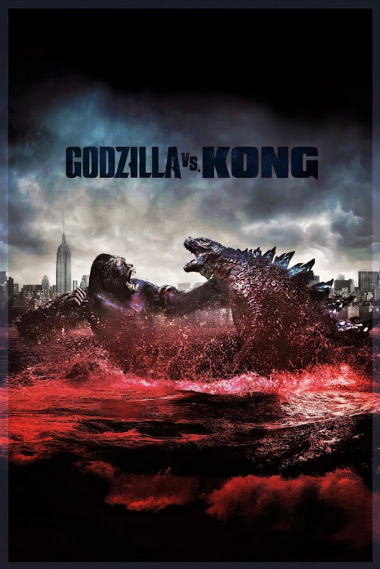 Godzilla vs. Kong (2021) Movie Poster 24x36 Epic Monster Battle, Kaiju Showdown