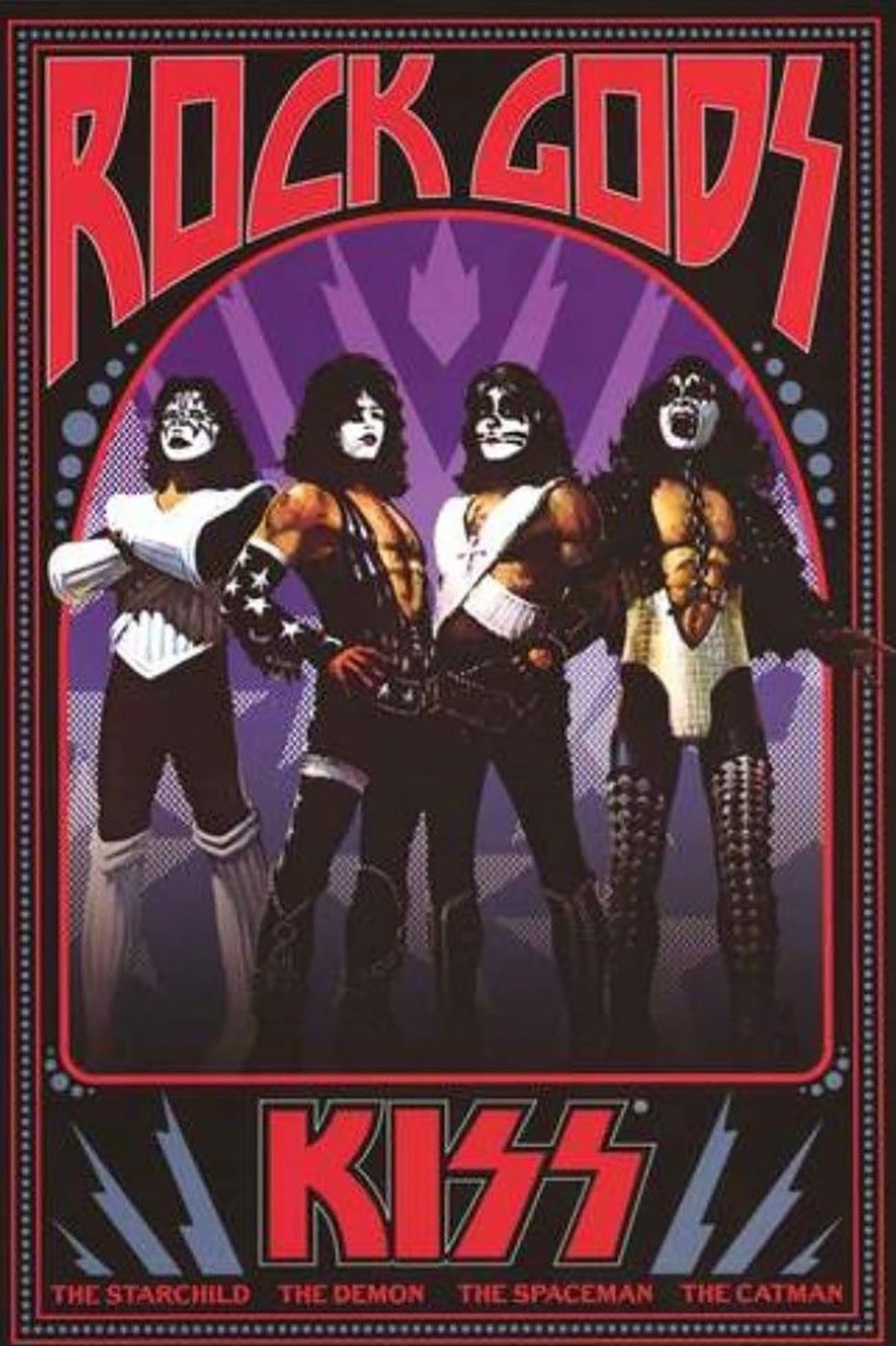 KISS Poster 24x36 - Iconic Hard Rock Band, Explosive Live Performances, Classic - PosterFire.com