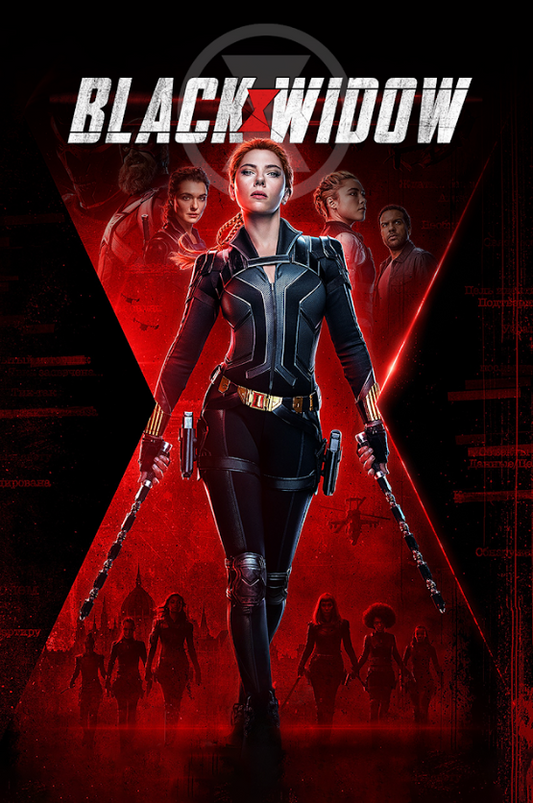 Black Widow (2021) Poster 24x36 - Action-Packed, Dynamic Design, Rare Art