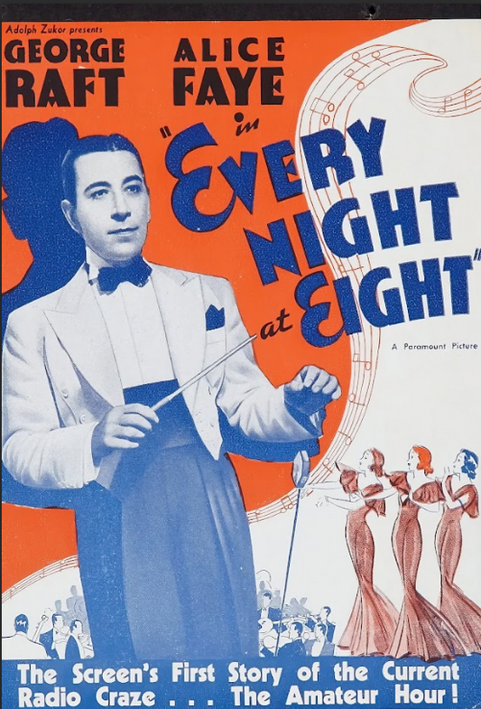 1935 Every Night at Eight Movie Poster 24x36 Vintage Musical Comedy Film