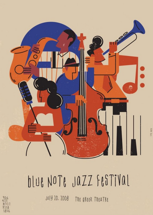 Blue Note Jazz Festival Poster 24x36 - Iconic Event, Classic Vibes, Rare Art