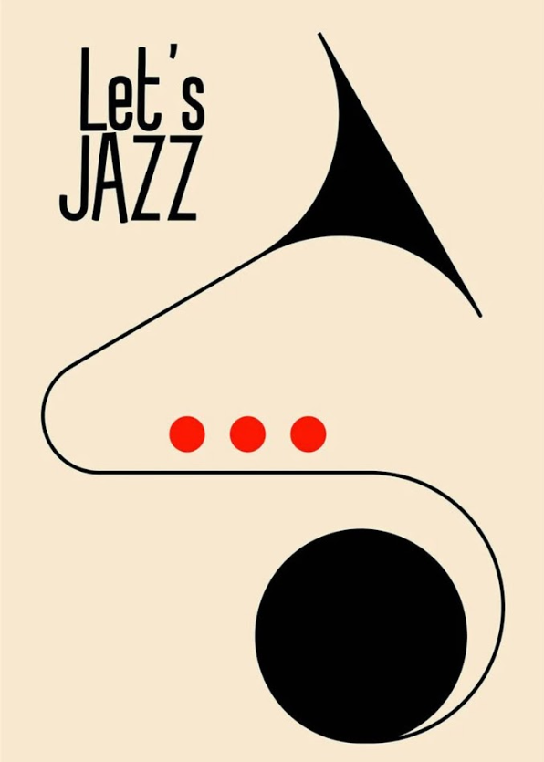 Let’s Jazz Poster 24x36 - Dynamic Design, Classic Tunes, Vibrant Art, Rare - PosterFire.com