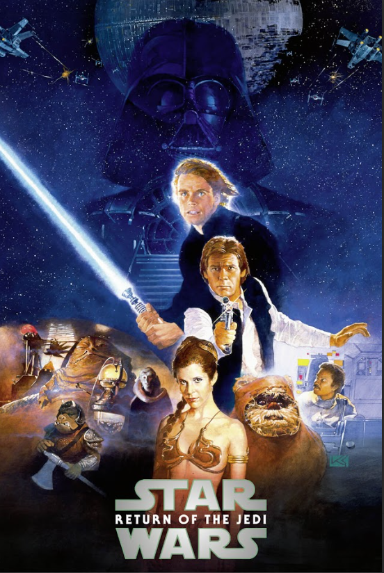 Return of the Jedi 1983 Poster 24x36 - Star Wars Epic Finale Sci-Fi Adventure - PosterFire.com