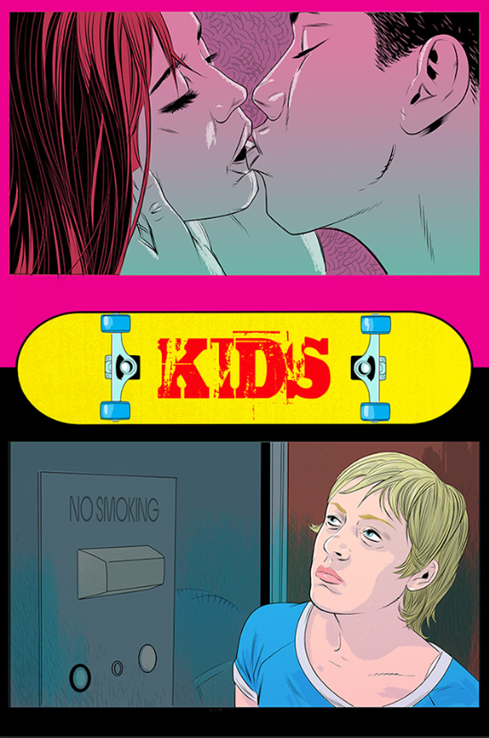 Kids (1995) Poster 24x36 – Controversial Drama, Raw Youth Culture Artwork - PosterFire.com