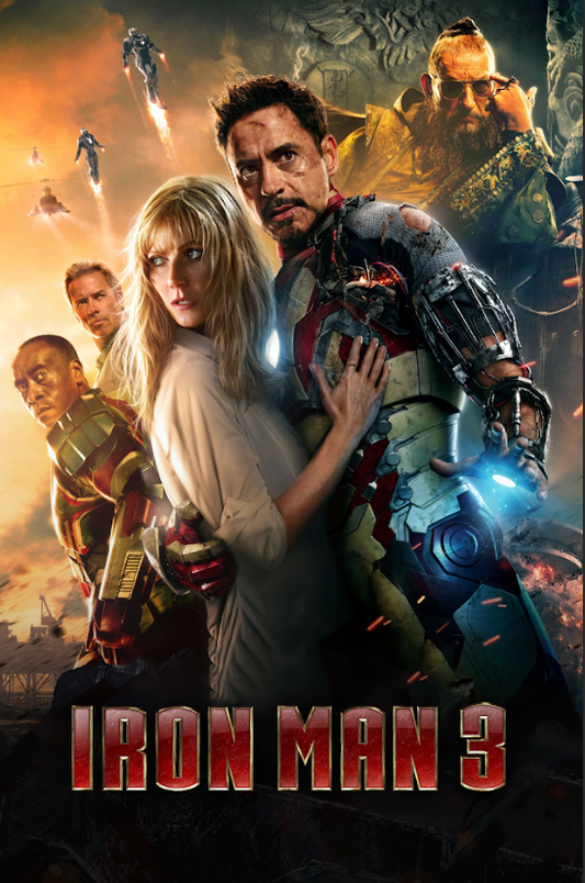 Iron Man 3 (2013) Movie Poster 24x36 Marvel Action, Tony Stark, Epic Superhero - PosterFire.com