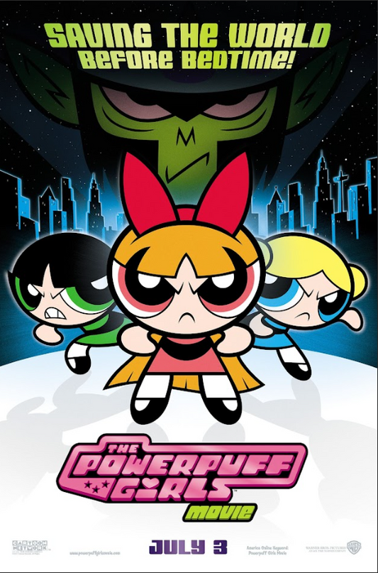 The Powerpuff Girls Movie 2002 Poster 24x36 - Animated Action Superhero Sisters