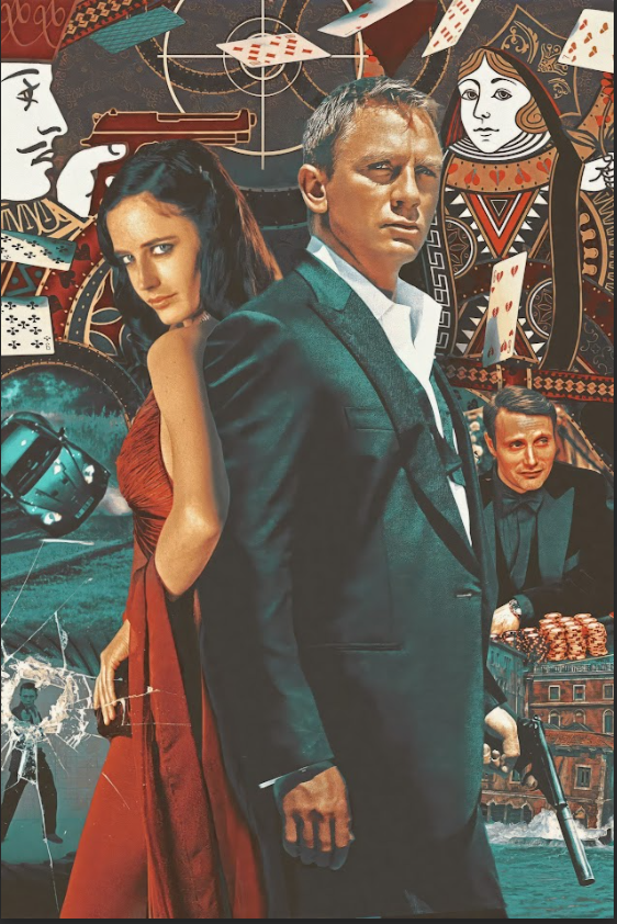 Casino Royale 2006 Poster 24x36 - Daniel Craig, James Bond, Action Thriller Art - PosterFire.com