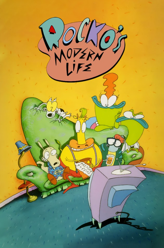 Rocko's Modern Life 1993 Poster 24x36 - Animated Retro Classic Wacky Adventures