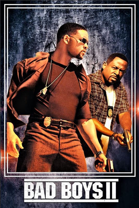 Bad Boys II (2003) 24x36 Poster - Will Smith, Martin Lawrence, Explosive Action - PosterFire.com