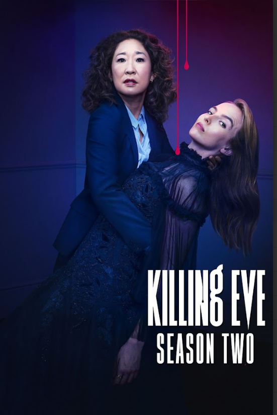 Killing Eve Season 2 Poster 24x36 - Intense Spy Thriller Sandra Oh Jodie Comer - PosterFire.com