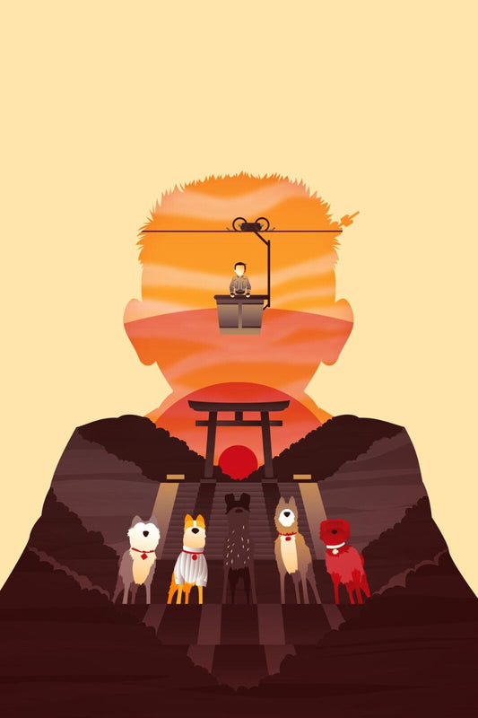 Isle of Dogs (2018) Movie Poster 24x36 - Wes Anderson Stop-Motion Animation Art